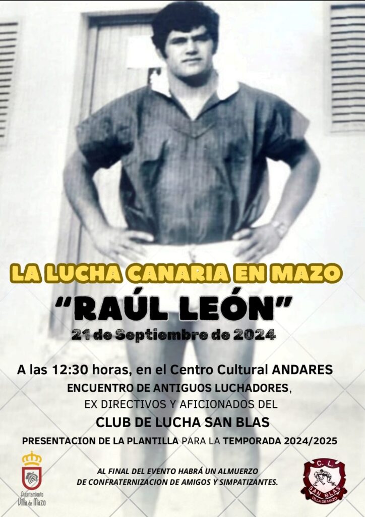 El Ayuntamiento de Villa de Mazo rinde homenaje a Raúl León, leyenda de la lucha canaria