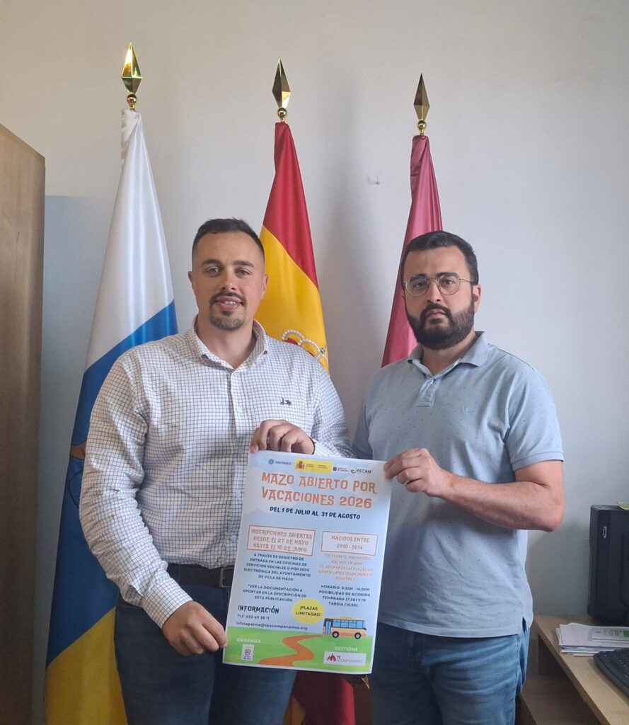 El Ayuntamiento de Villa de Mazo vuelve a ofrecer el campus Mazo Abierto por Vacaciones