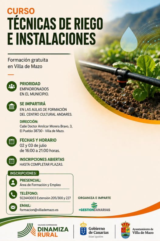 Técnicas de riego e instalaciones