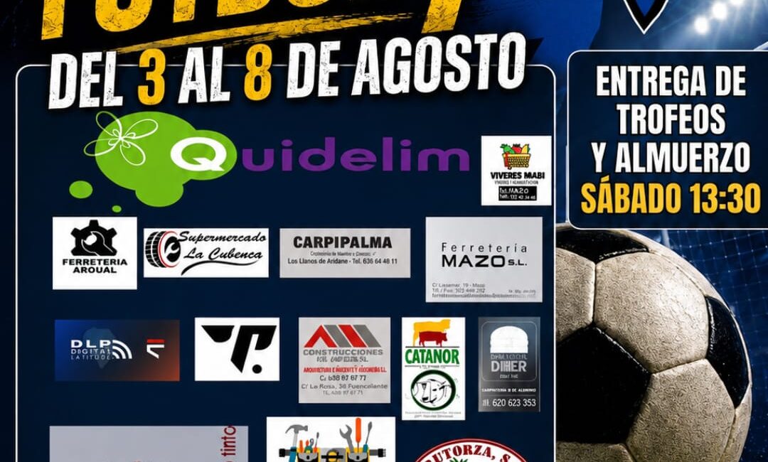 El Ayuntamiento de Villa de Mazo colabora con la primera edición del Torneo de Fútbol 7 de la UD Mazo