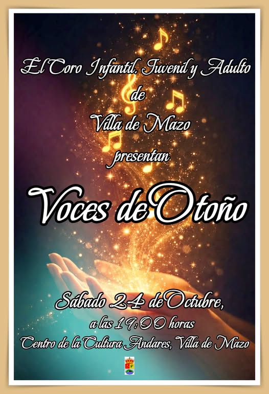 El Coro de Villa de Mazo ofrecerá el festival «Voces de otoño»